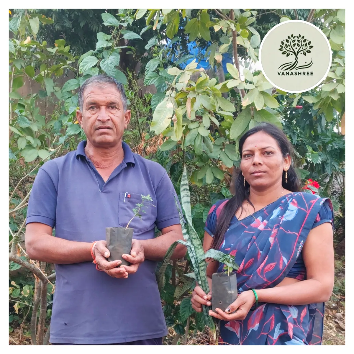 Vanashree volunteers gathering for environmental initiative